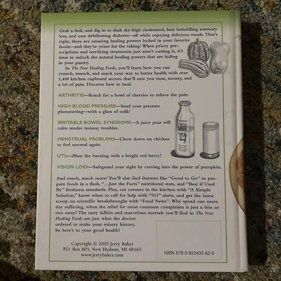 The Healing Foods, a Jerry Baker Health Book by Colleen Pierre, M.S., R.D - Picture 2 of 3
